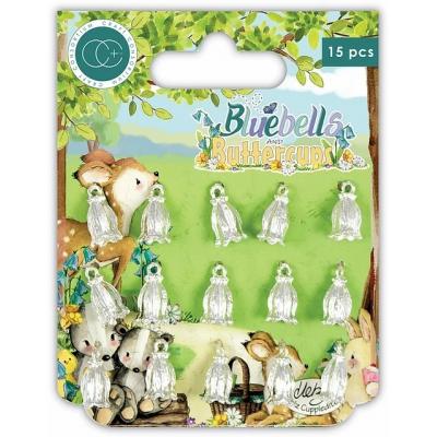 Craft Consortium Bluebells And Buttercups Metal Charms - Blue Bells